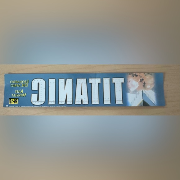 Titanic Mini Movie Theatre Mylar 2.5 X 11.5 - Picture 4 of 5